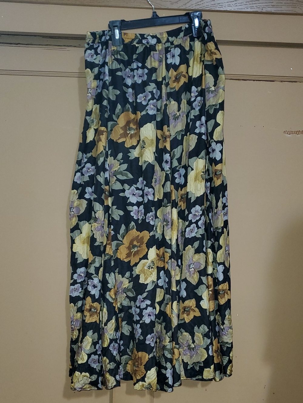 JohnPaulRichard Black Silk Maxi Skirt